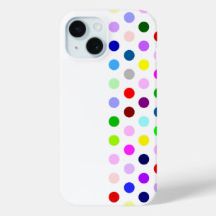 Happy As Can Be 2 - Colourful Happy Polka Dots - iPhone 15 Case