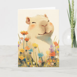 Happy as Capybara Card