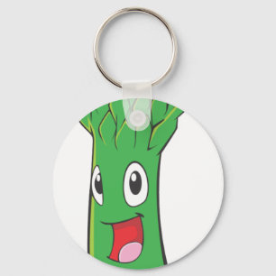 Happy Asparagus Vegetable Key Ring