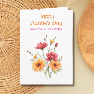 Happy Auntie's Day  Card