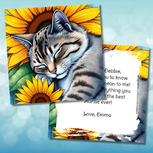 Happy Auntie's Day   Note to Aunt Card