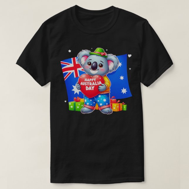 Happy Australia Day 14 T-Shirt (Design Front)