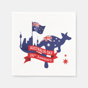 Happy Australia Day 26th January Napkin