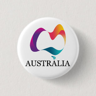 Happy Australia day 3 Cm Round Badge