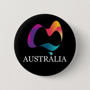 Happy Australia day 6 Cm Round Badge