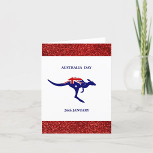 Happy Australia Day Australian Kangaroo Card
