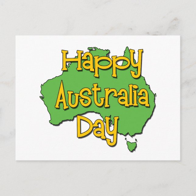 Happy Australia Day Postcard (Front)