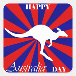 Happy Australia Day Square Sticker