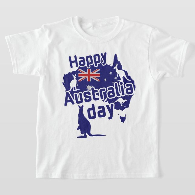 Happy Australia Day  T-Shirt (Laydown)