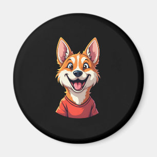 Happy Australian Cattle Dog Tank Top Magnet