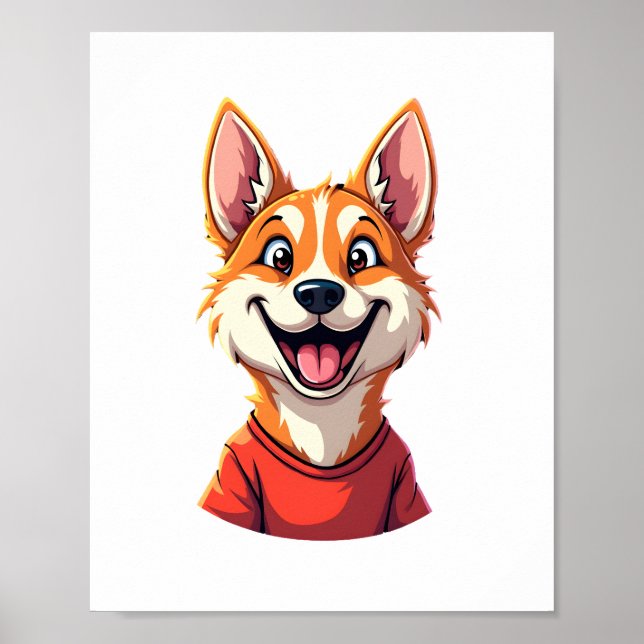 Happy Australian Cattle Dog Tank Top Poster (Front)