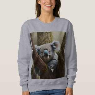 Happy Australian Koala Bear In Tree, Sweatshirt