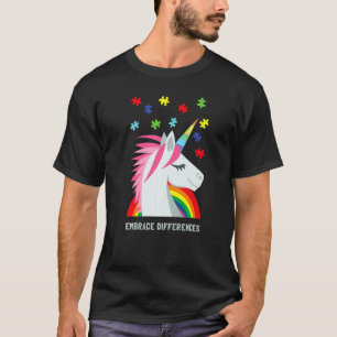 Happy Autism Awareness Women Youth Men Unicorn Puz T-Shirt