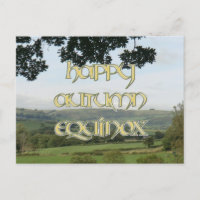 Happy Autumn Equinox Postcard