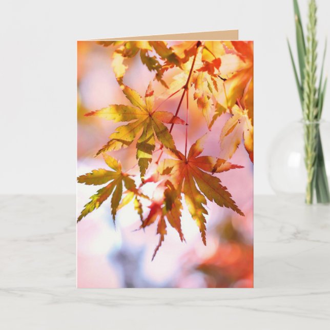 HAPPY AUTUMN FALL GREETING CARDS (Front)