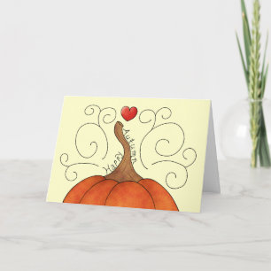 Happy Autumn Holiday Card