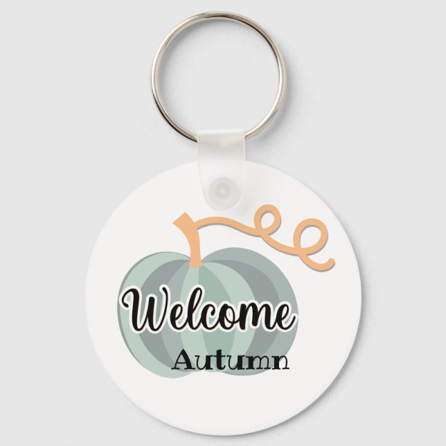 Happy Autumn Key Ring (Front)