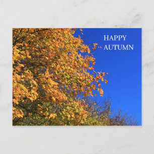 Happy autumn postcard