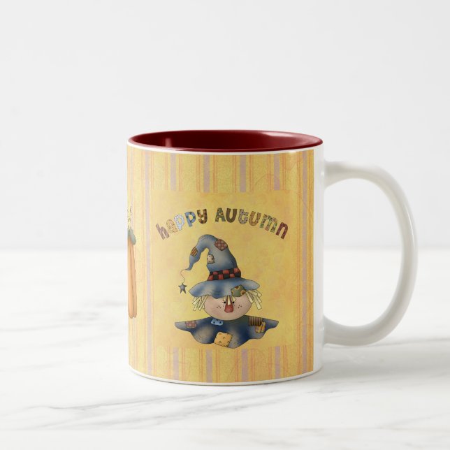 Happy Autumn Two-Tone Coffee Mug (Right)