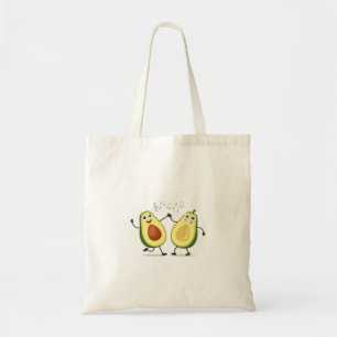 Happy Avocado dancing Tote Bag