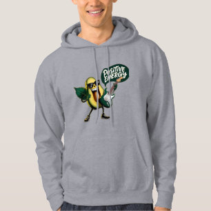 Happy avocado design hoodie