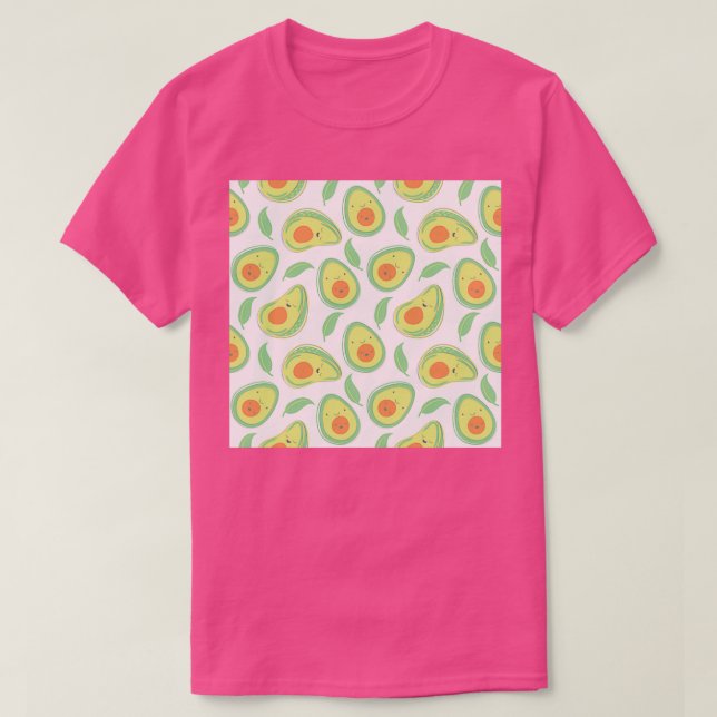 Happy Avocado Pattern Classic TShirt (Design Front)