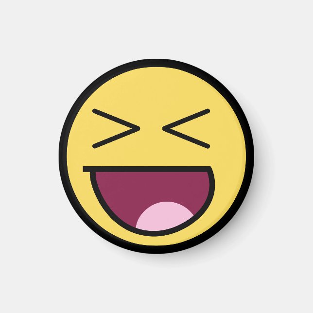 Happy Awesome Face Magnet (Front)