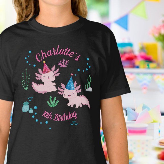 Happy Axolotl Birthday Girl T-Shirt (Creator Uploaded)