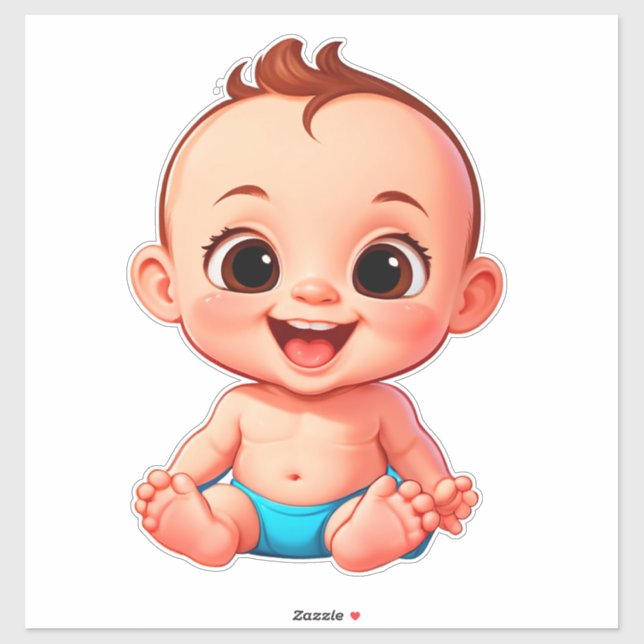 Happy Baby Cartoon (Sheet)