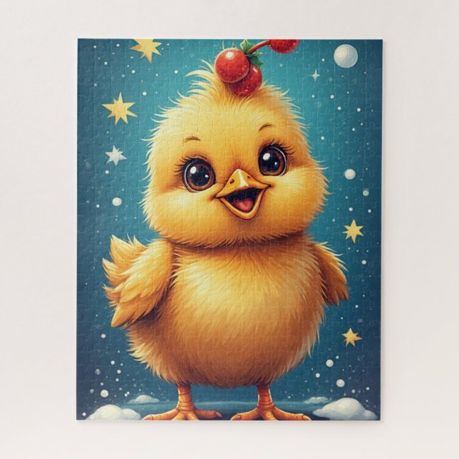 Happy Baby Chick  Jigsaw Puzzle (Vertical)
