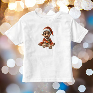 Happy Baby Christmas Elf Toddler's Tee
