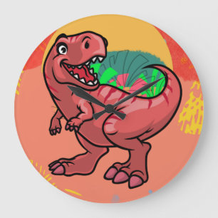 Happy Baby Forest Dinosaur Large Clock