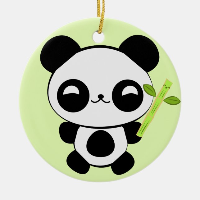 Happy Baby Panda Ornament (Front)