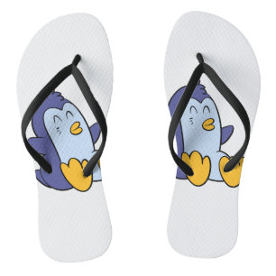 Happy Baby penguin   choose background colour Jandals