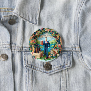 Happy Bachelor Party Celebrations 7.5 Cm Round Badge