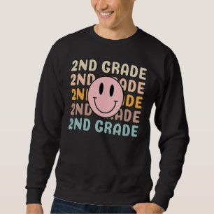 Happy Back To School 2nd Grade Team Smiler Teacher Sweatshirt