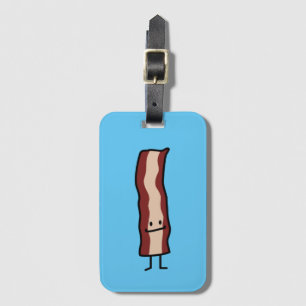 Happy Bacon Smirk Classic Design Luggage Tag
