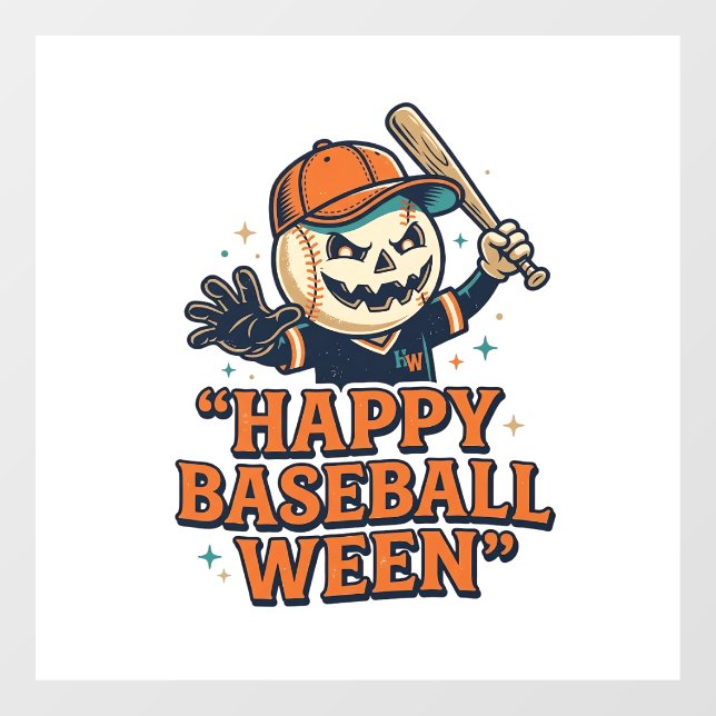 Happy Baseball Ween Vintage Halloween Baseball Des (Sheet)