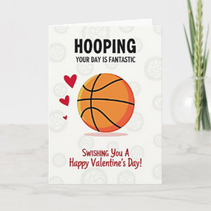 Happy Basketball Valentines Day Card