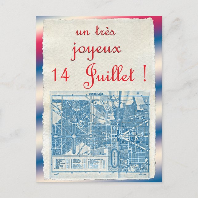 Happy Bastille Day Postcard (Front)