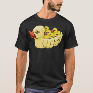 HAPPY BATHING DUCK bath tub rubber duck black lab  T-Shirt