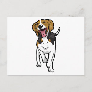 Happy Beagle Postcard
