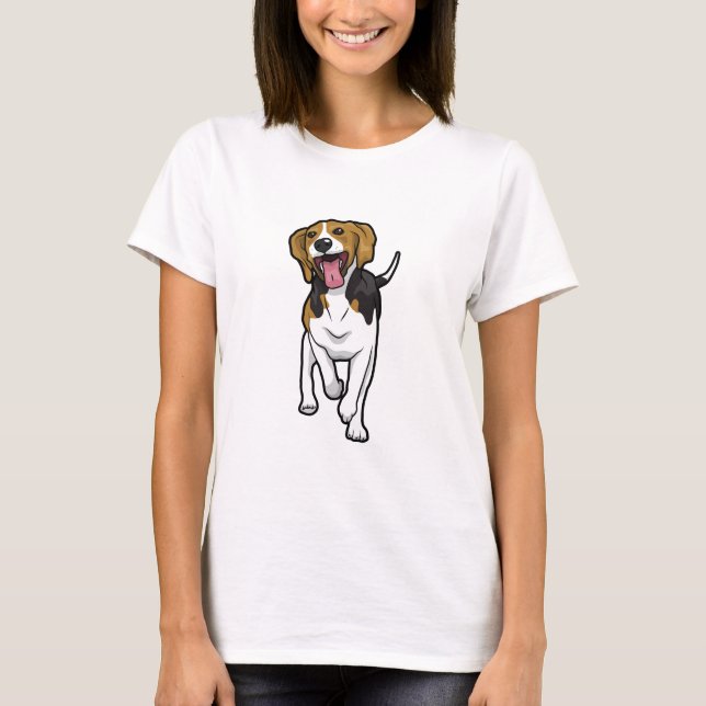 Happy Beagle T-Shirt (Front)