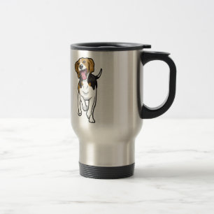Happy Beagle Travel Mug
