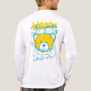 Happy Bear in Graffiti style Tri-Blend Shirt