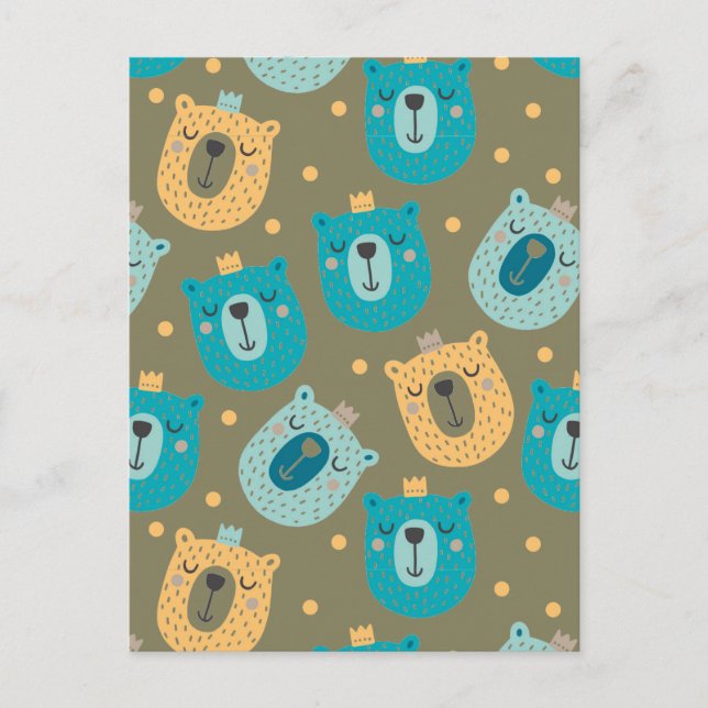 Happy Bear Kings Postcard (Front)