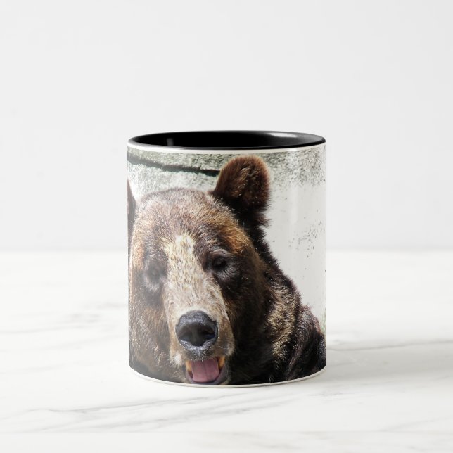 Happy Bear Two-Tone Coffee Mug (Center)