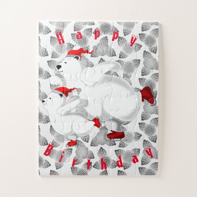Happy Bears - Happy Birthday Jigsaw Puzzle (Vertical)