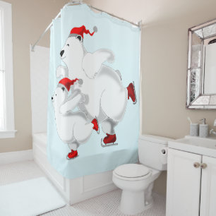 Happy Bears Shower Curtain