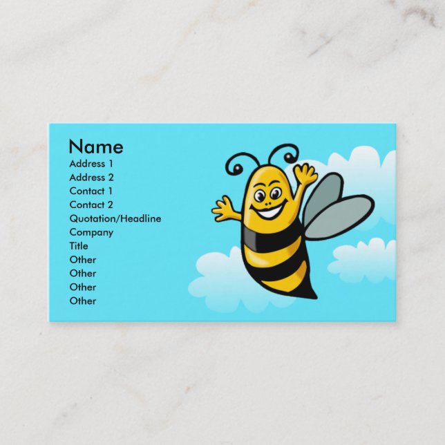 Happy Bee 2 Business Card (Front)